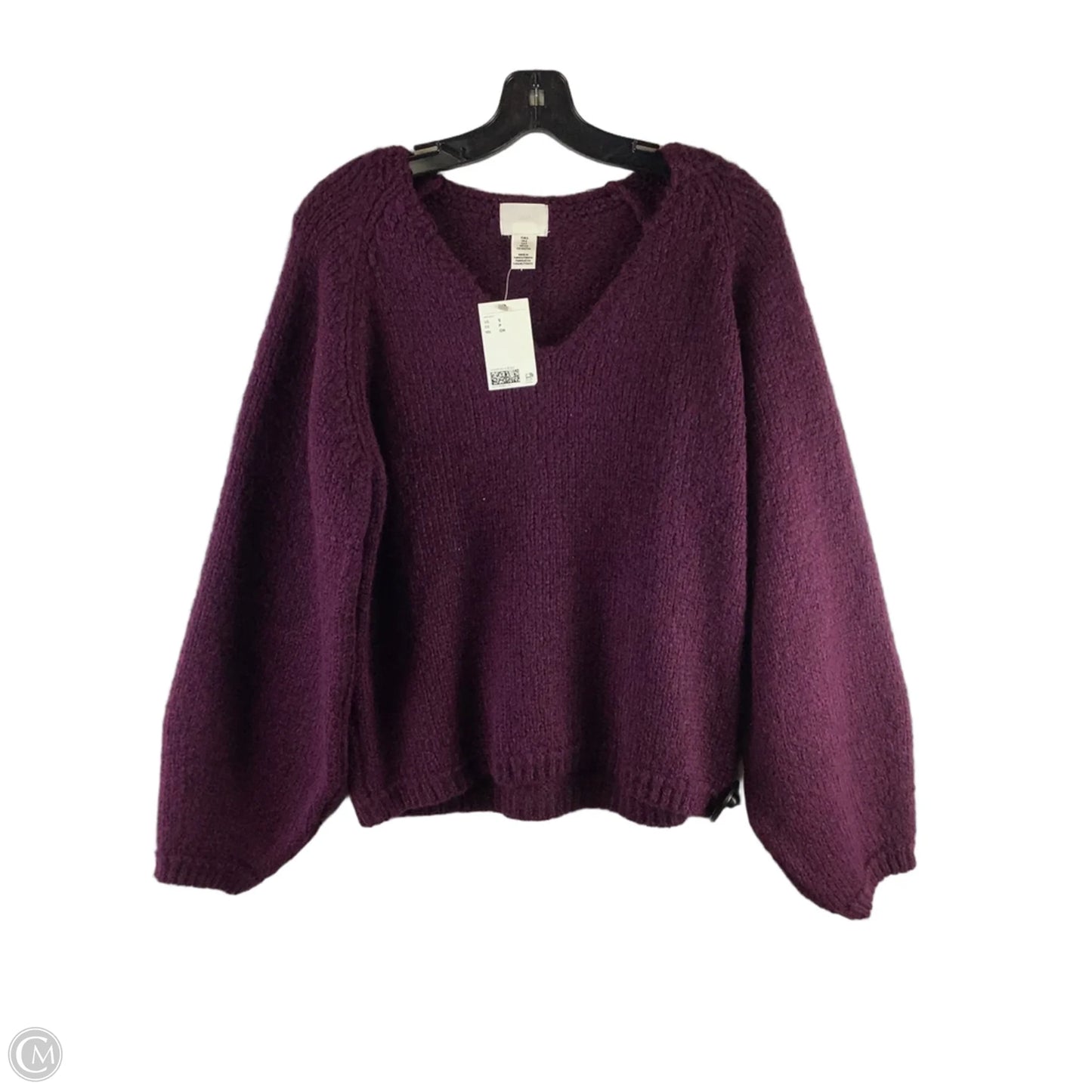 Sweater By H&m In Purple, Size: S