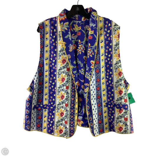 Vest Other By Clothes Mentor In Blue, Size: L