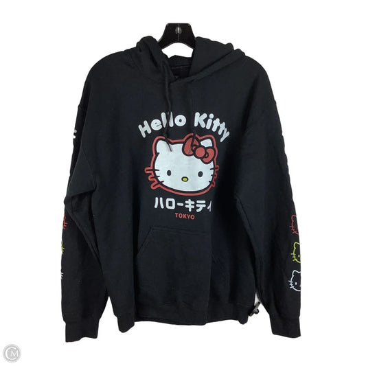 Sweatshirt Hoodie By Clothes Mentor In Black, Size: M