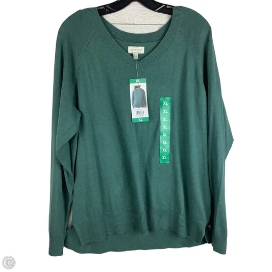 Top Long Sleeve By Lucky Brand In Green, Size: Xl