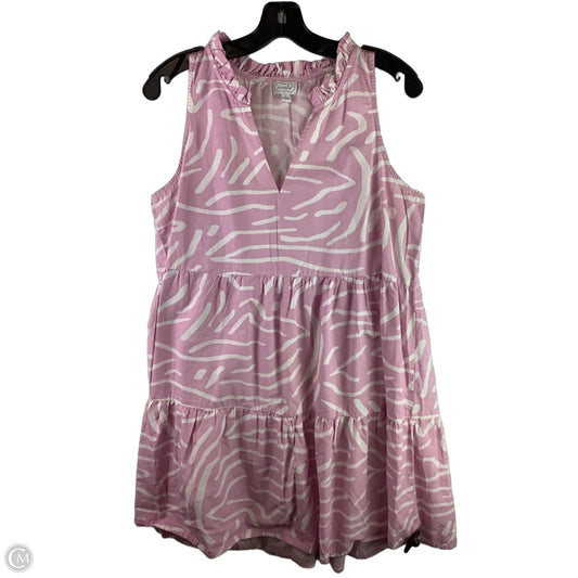 Dress Casual Short By Mudpie In Pink, Size: L