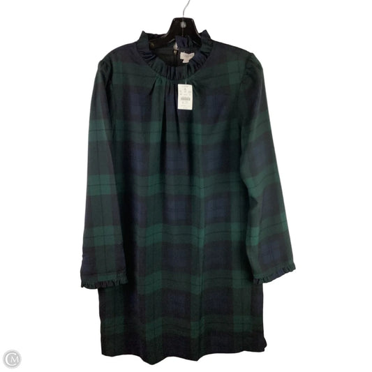 Dress Work By J. Crew In Blue & Green, Size: 14