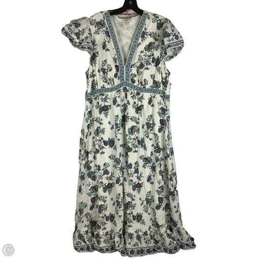 Dress Casual Maxi By Max Studio In Cream, Size: 3x