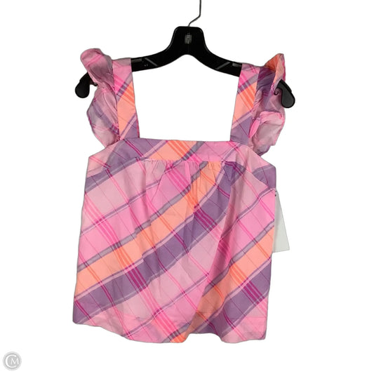 Top Sleeveless Designer By Lilly Pulitzer In Plaid Pattern, Size: Xs