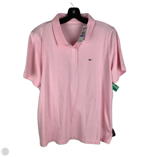 Top Short Sleeve By Vineyard Vines In Pink, Size: Xl