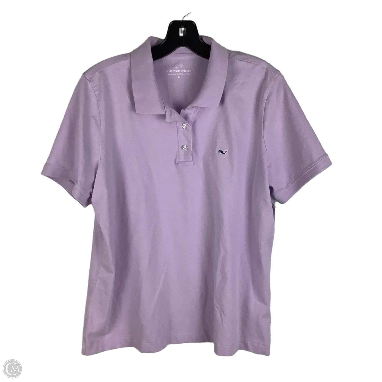 Top Short Sleeve By Vineyard Vines In Purple, Size: Xl