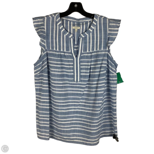 Top Sleeveless By Talbots In Blue, Size: Xl