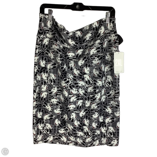 Skirt Midi By Lularoe In Black & White, Size: 2x