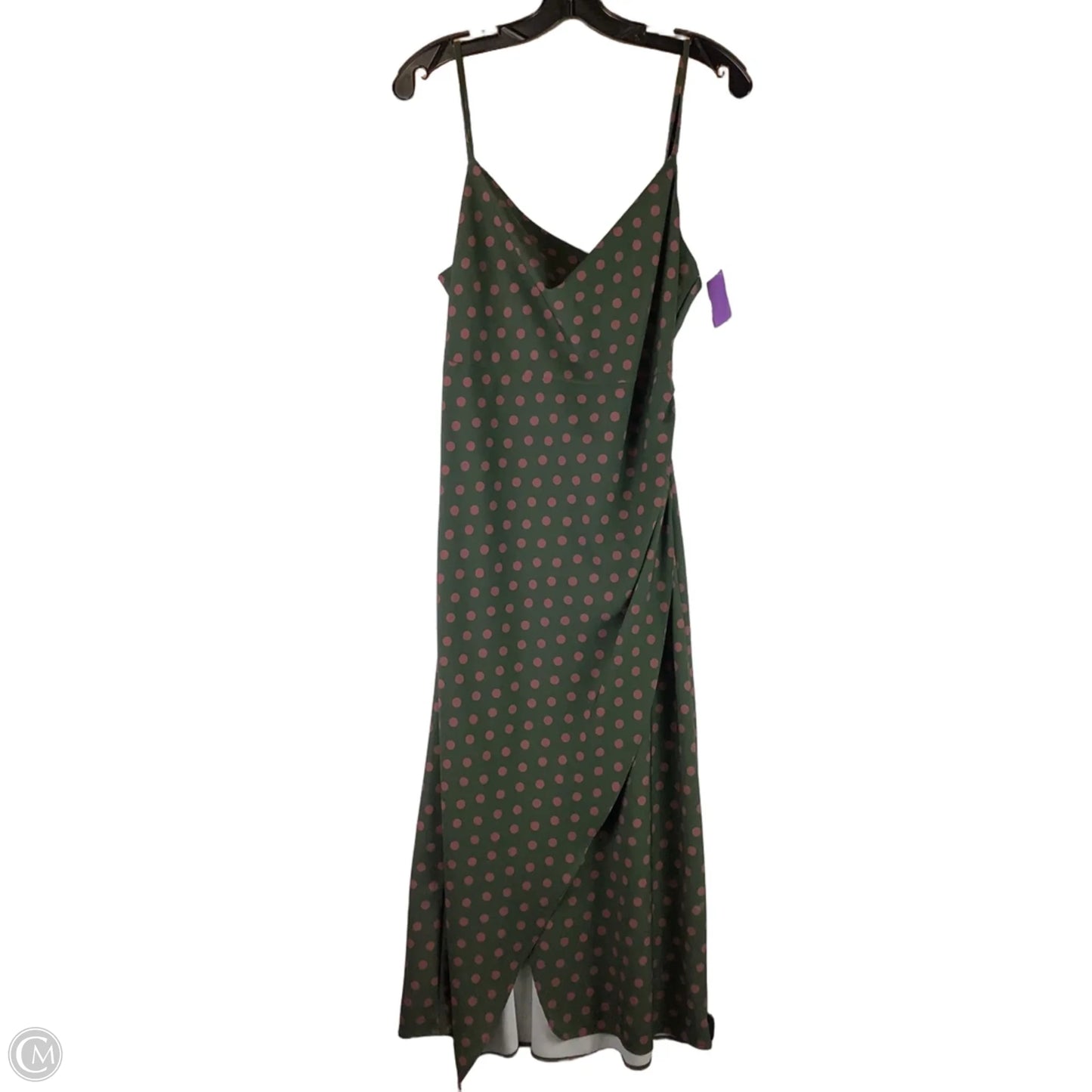 Dress Party Midi By Zara In Green, Size: M