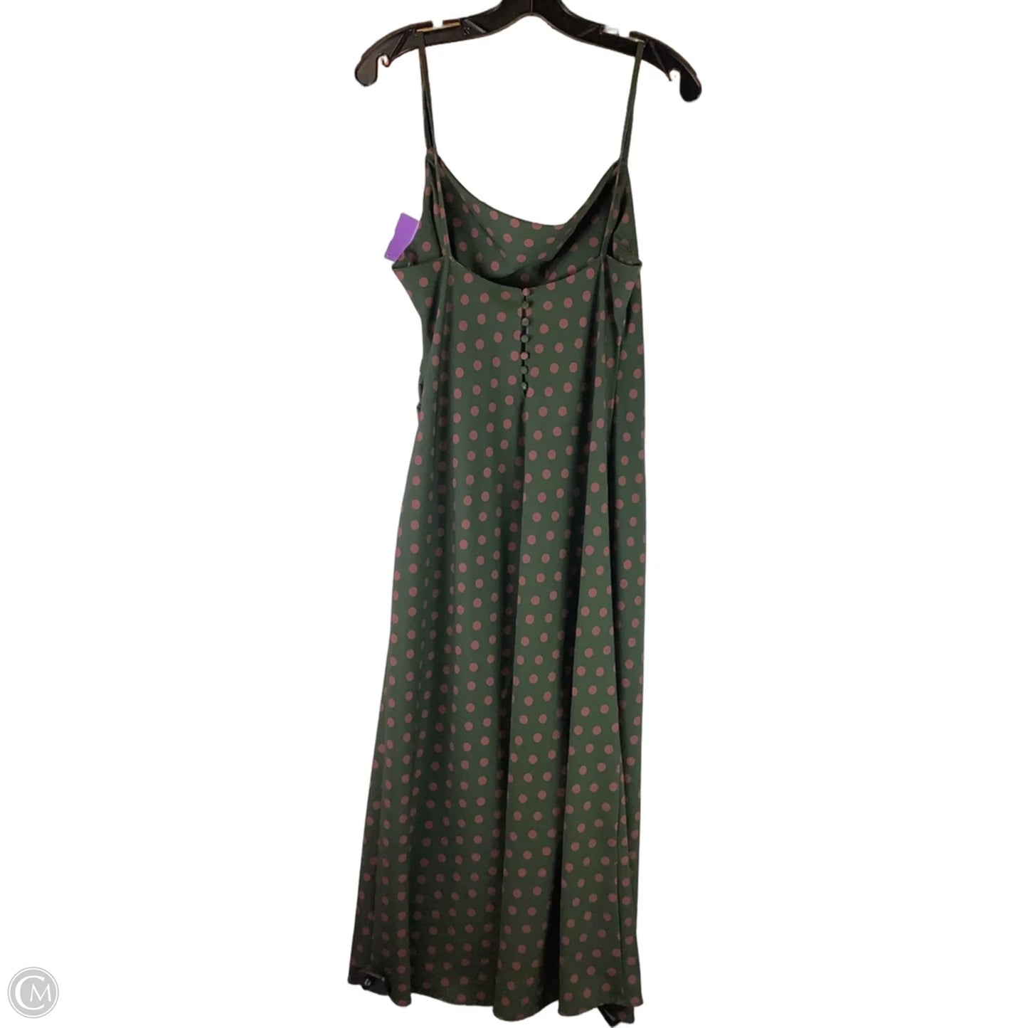 Dress Party Midi By Zara In Green, Size: M