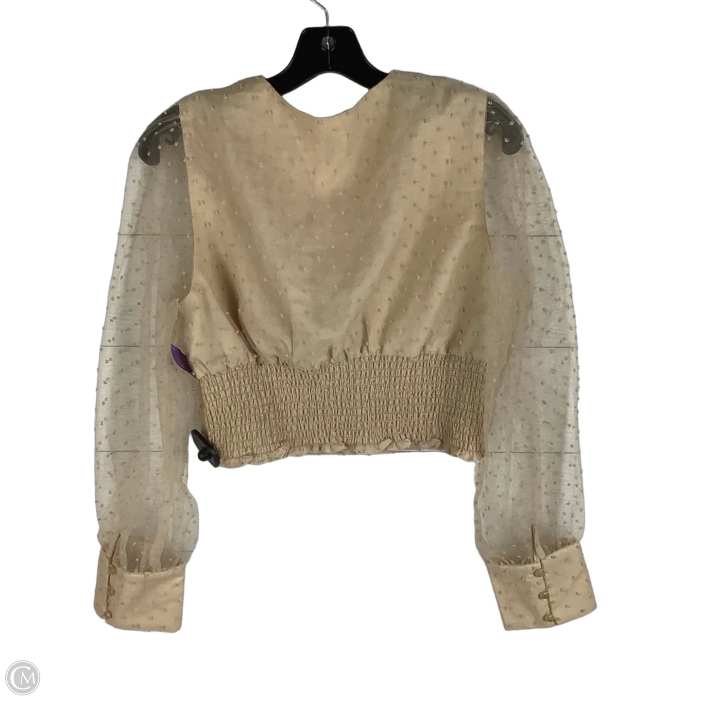 Top Long Sleeve By Altard State In Cream, Size: L