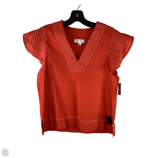 Top Short Sleeve By Thml In Orange, Size: Xs