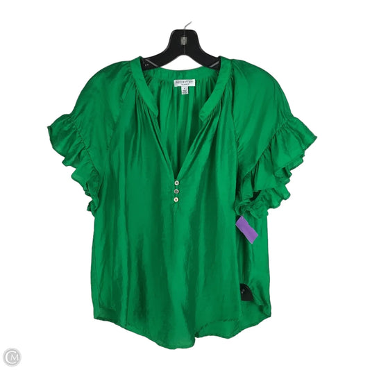 Top Short Sleeve By Current Air In Green, Size: L