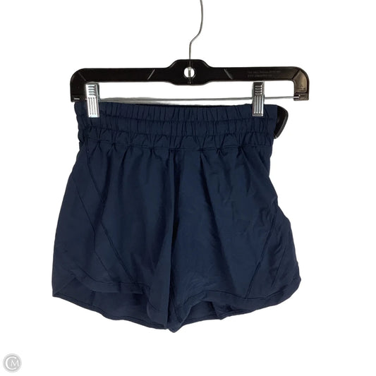 Athletic Shorts By Lululemon In Navy, Size: 4