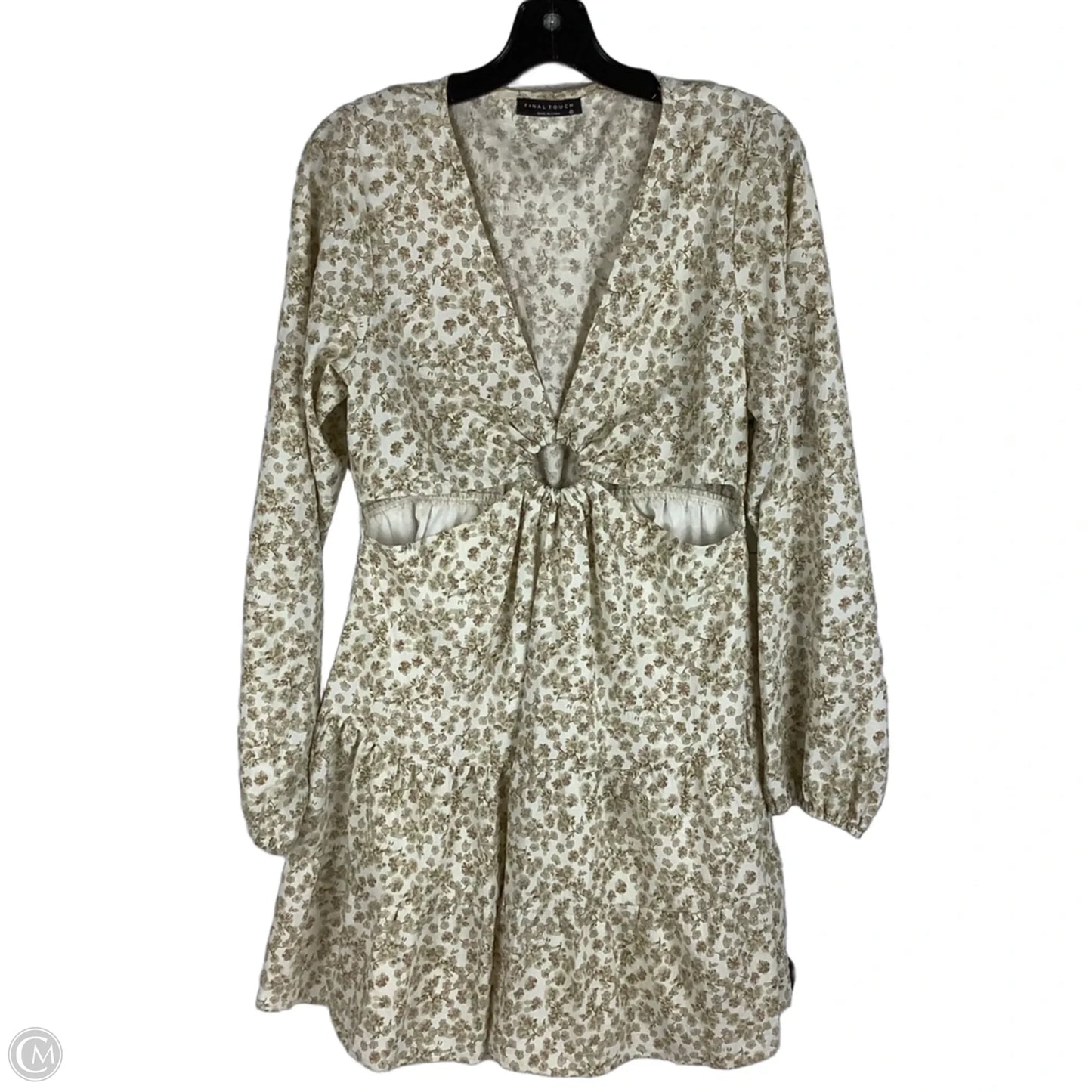 Dress Casual Short By Final Touch In Floral Print, Size: Xl