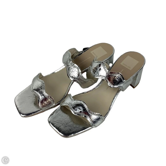 Shoes Heels Block By Dolce Vita In Silver, Size: 9.5