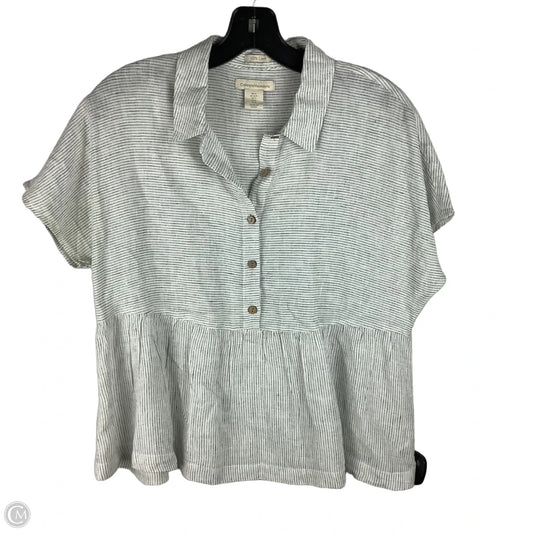 Top Short Sleeve By Catherine Malandrino In Striped Pattern, Size: S