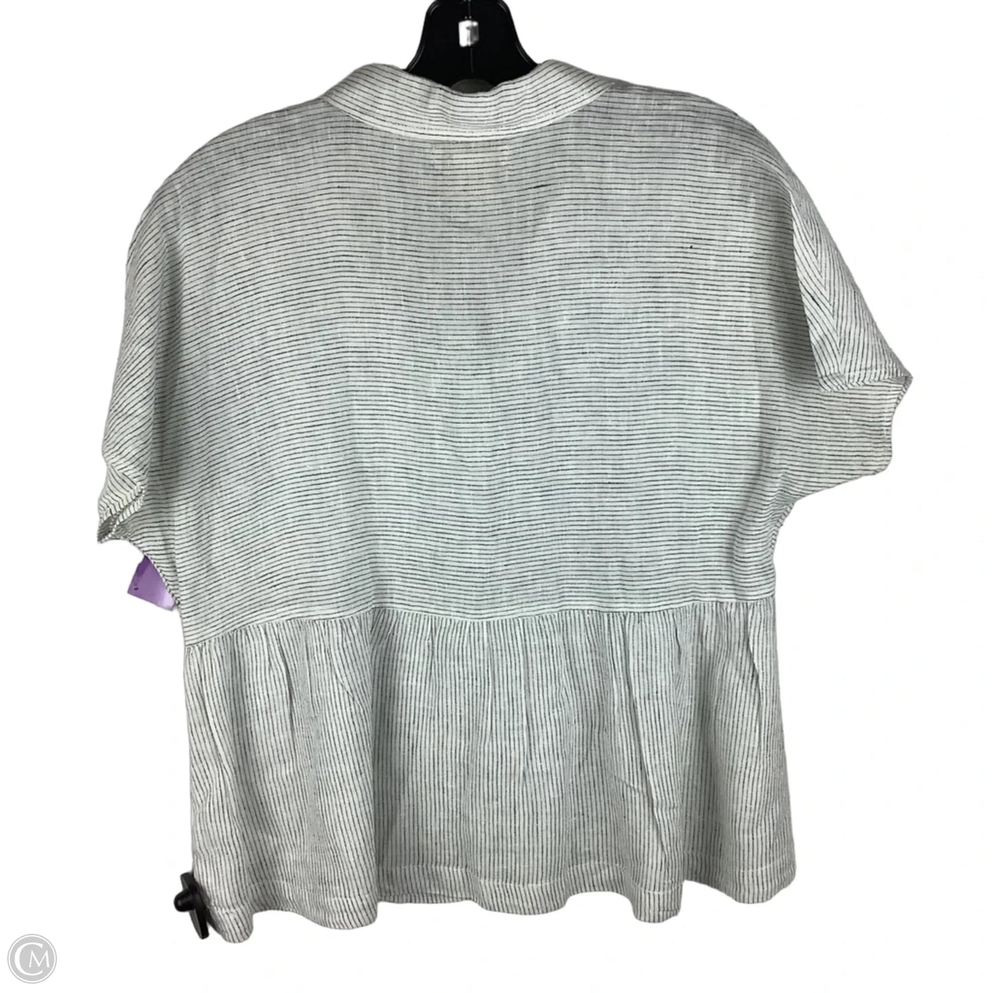Top Short Sleeve By Catherine Malandrino In Striped Pattern, Size: S