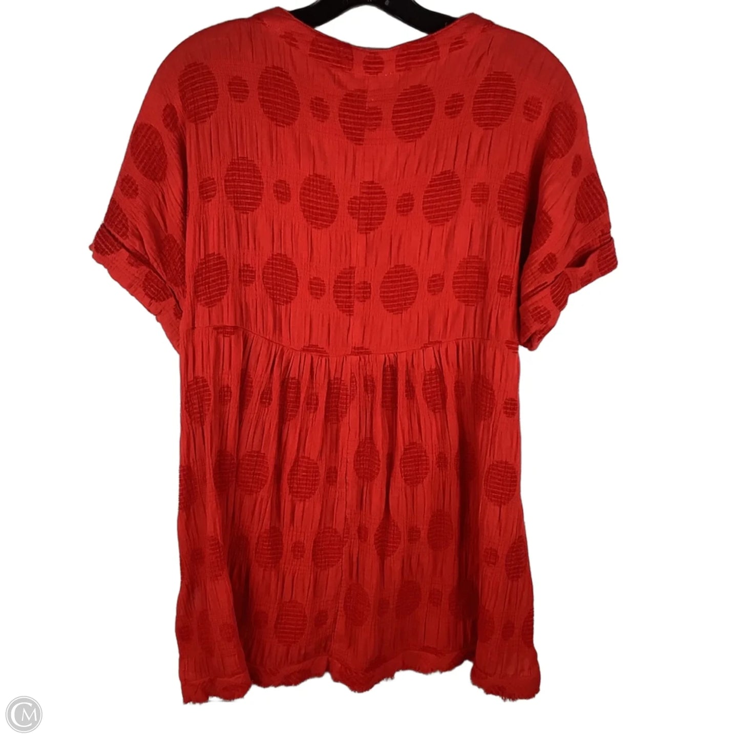 Top Short Sleeve By Umgee In Red, Size: S