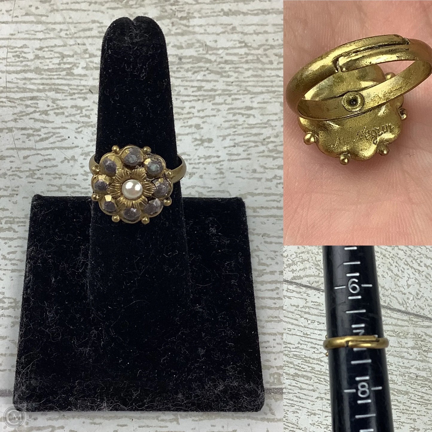 Ring Statement By Michal Negrin Size 7, adjustable