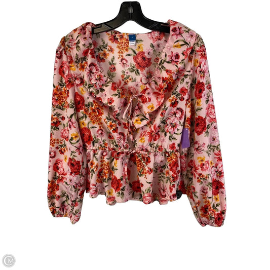 Top Long Sleeve By Old Navy In Floral Print, Size: S