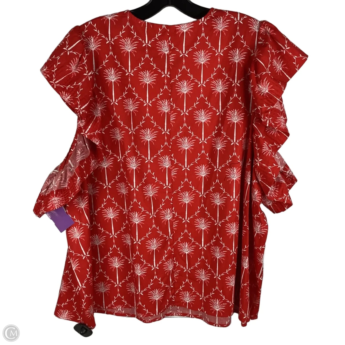 Top Short Sleeve By Crown And Ivy In Red, Size: 3x