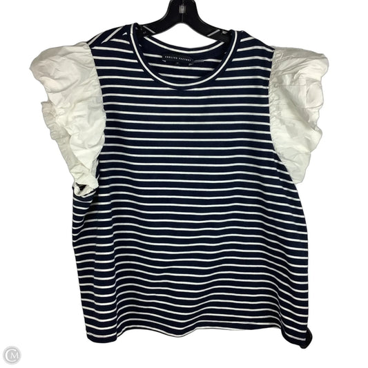 Top Short Sleeve By English Factory In Navy, Size: 3x
