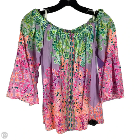 Top Long Sleeve Designer By Lilly Pulitzer In Pink, Size: Xs