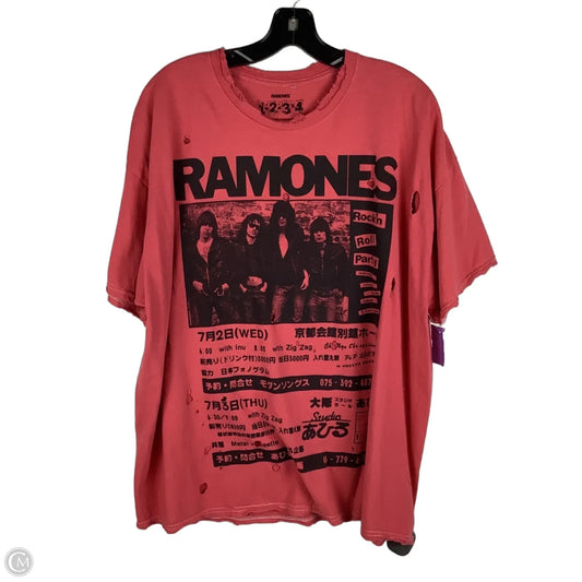Top Short Sleeve By Clothes Mentor In Red, Size: Osfm