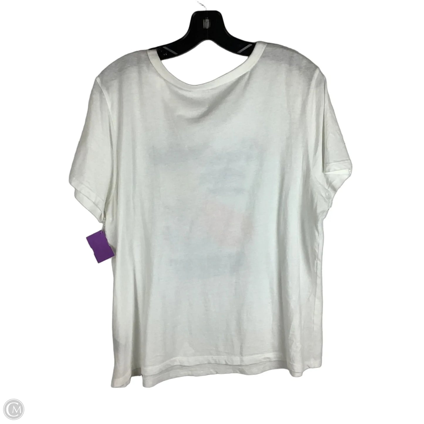 Top Short Sleeve Basic By Old Navy In White, Size: L