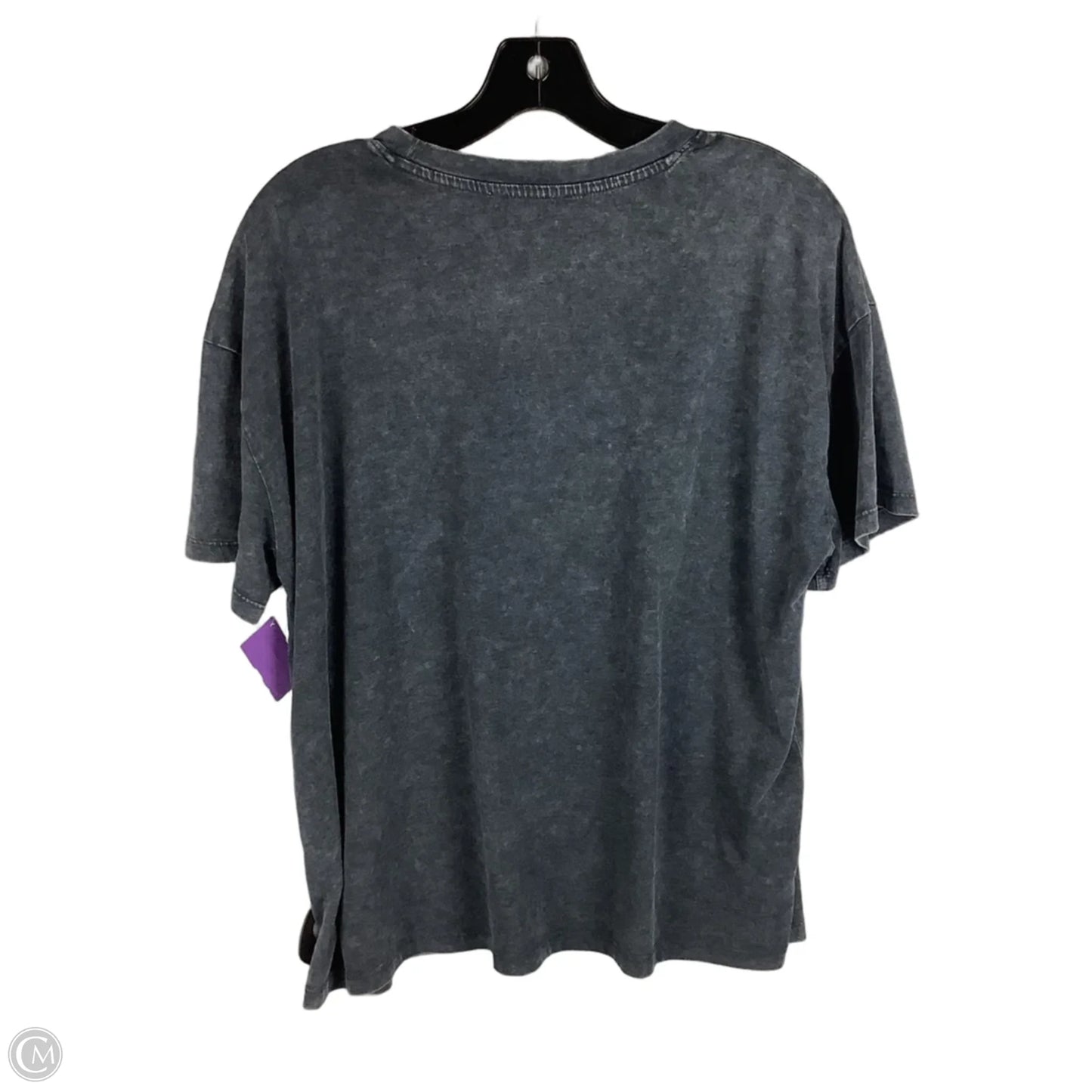 Top Short Sleeve Basic By Maurices In Grey, Size: L