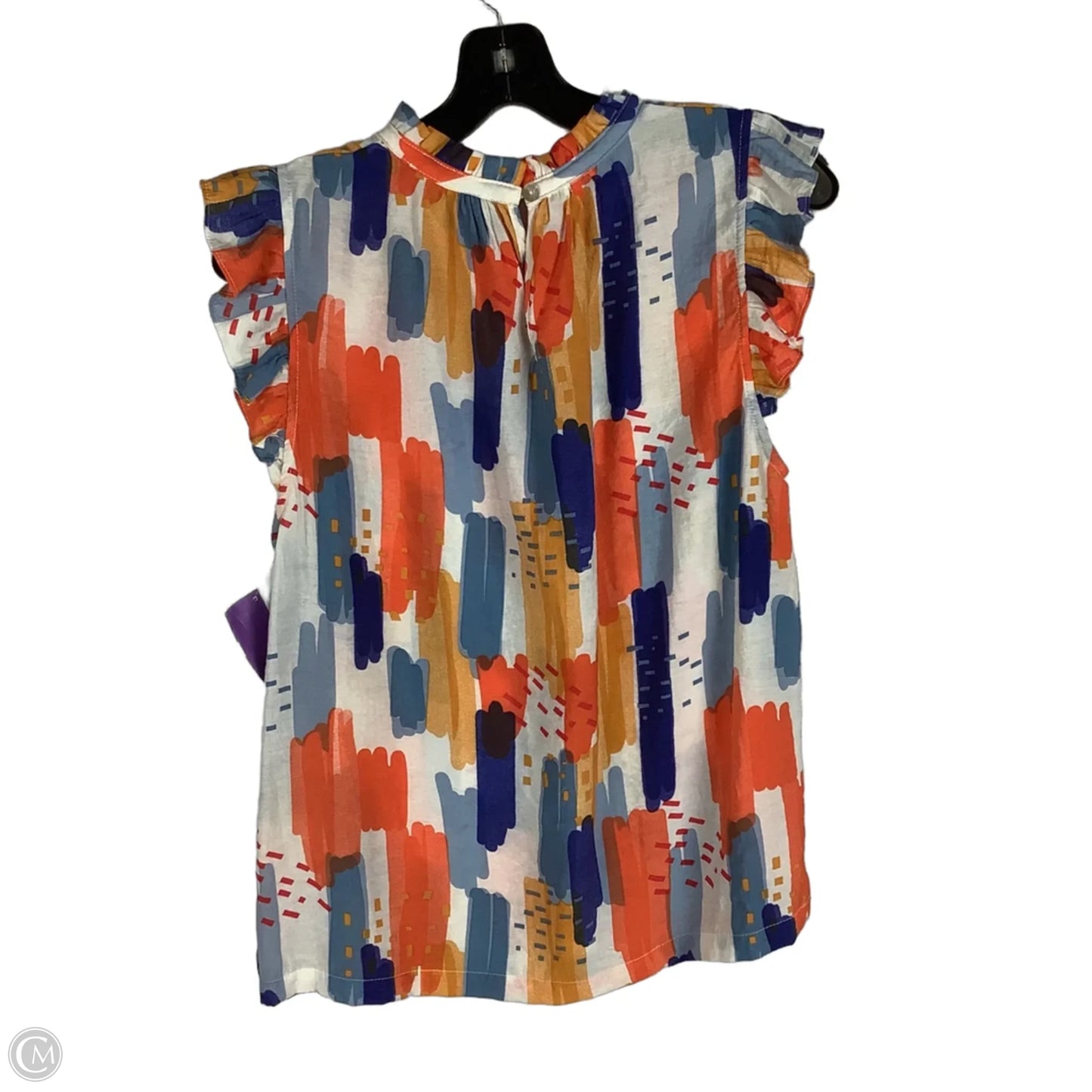 Top Sleeveless By Thml In Blue & Orange, Size: M