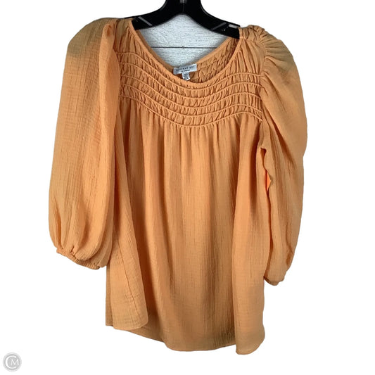 Top Long Sleeve By Current Air In Orange, Size: Xs