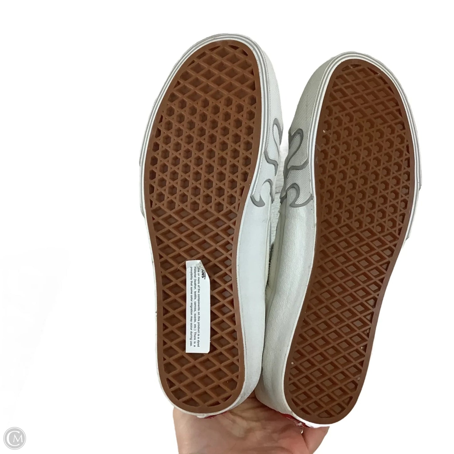 Shoes Sneakers By Vans In Cream, Size: 8.5