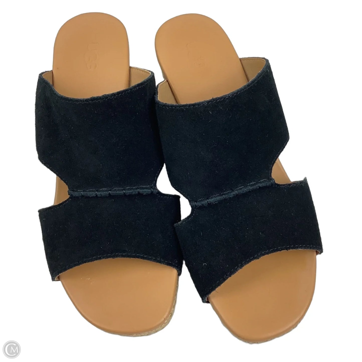 Sandals Designer By Ugg In Black, Size: 9
