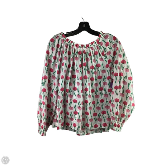 Top Long Sleeve By J. Crew In Pink, Size: L