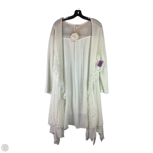 Kimono By Simply Couture In White, Size: Xl