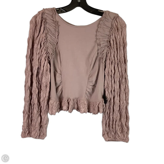 Top Long Sleeve By Free People In Purple, Size: M