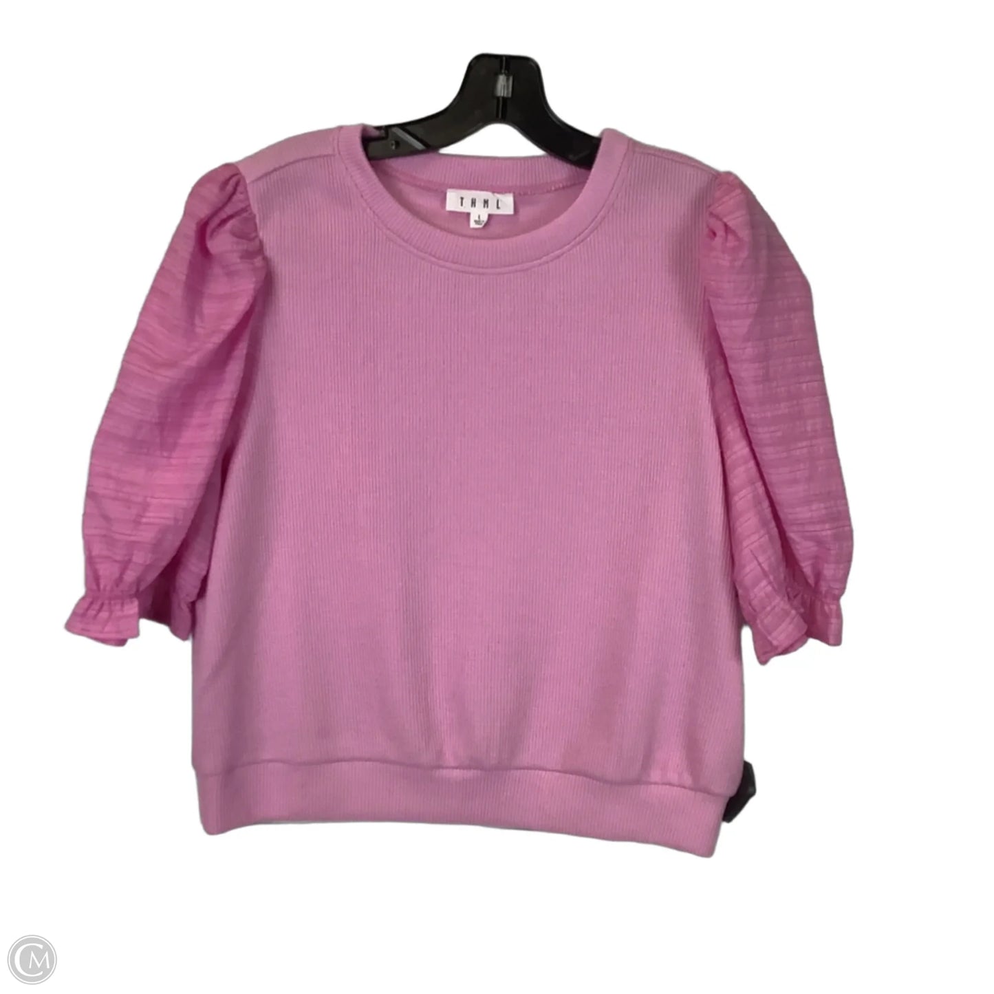 Top Long Sleeve By Thml In Pink, Size: L