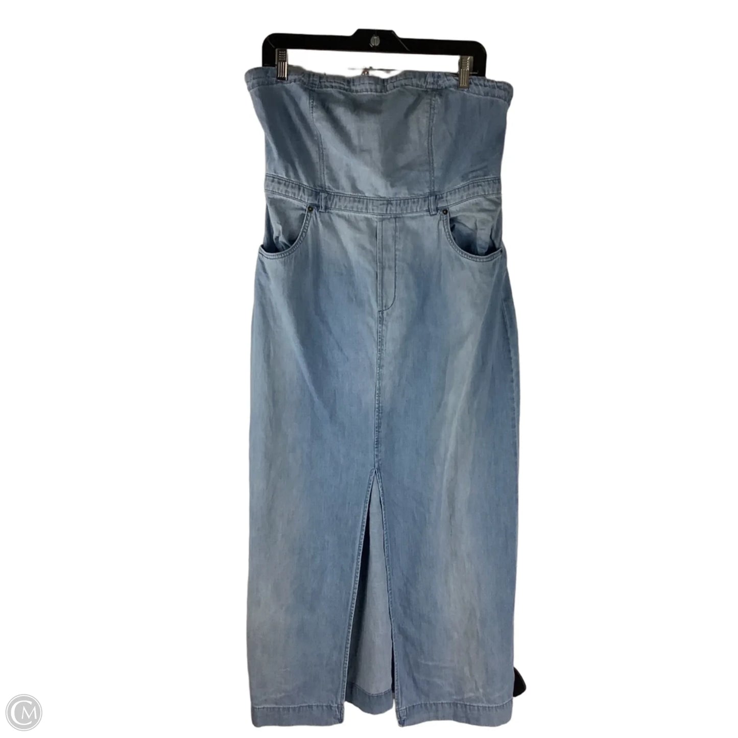 Dress Casual Maxi By Free People In Blue Denim, Size: 12