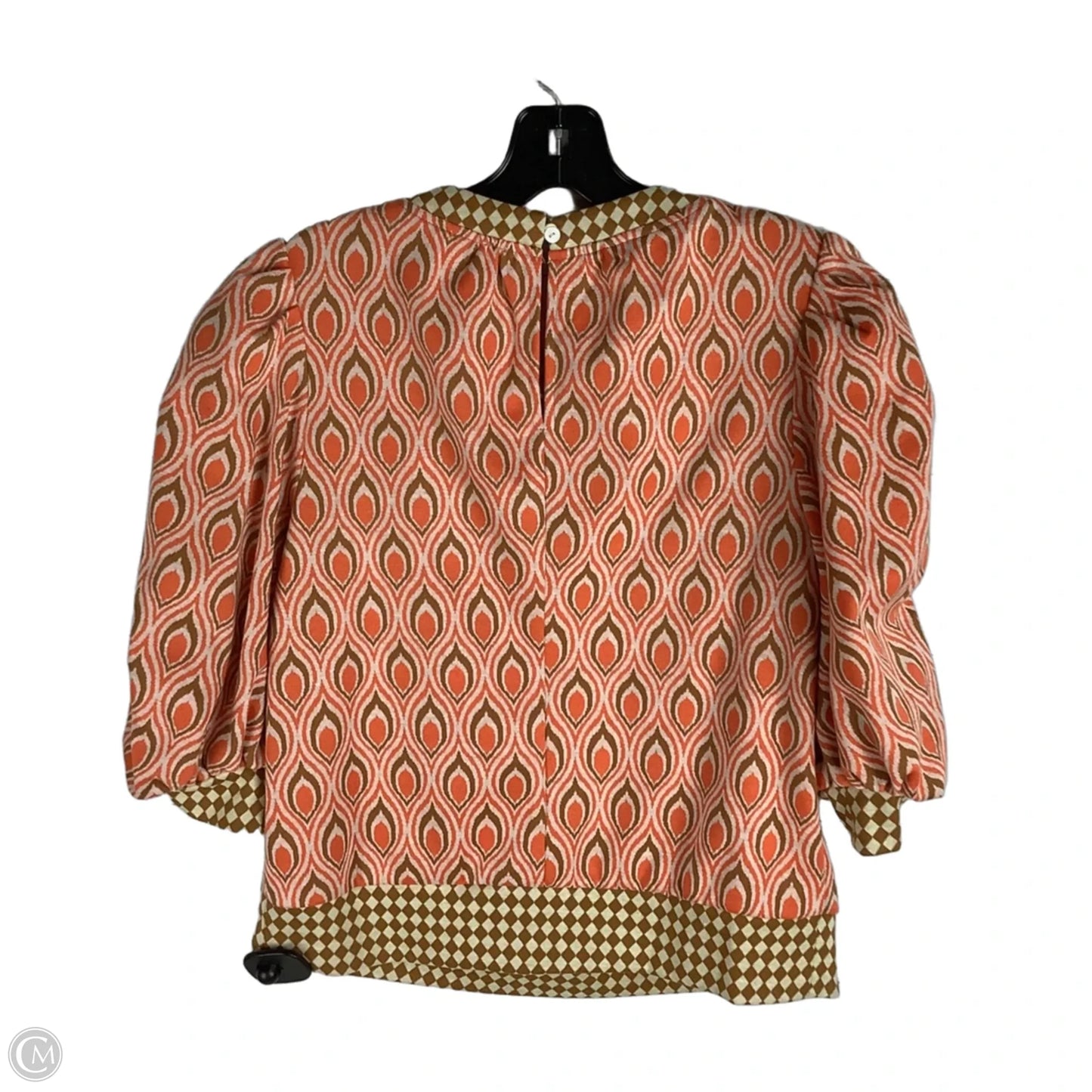 Top 3/4 Sleeve By Voy In Orange, Size: S