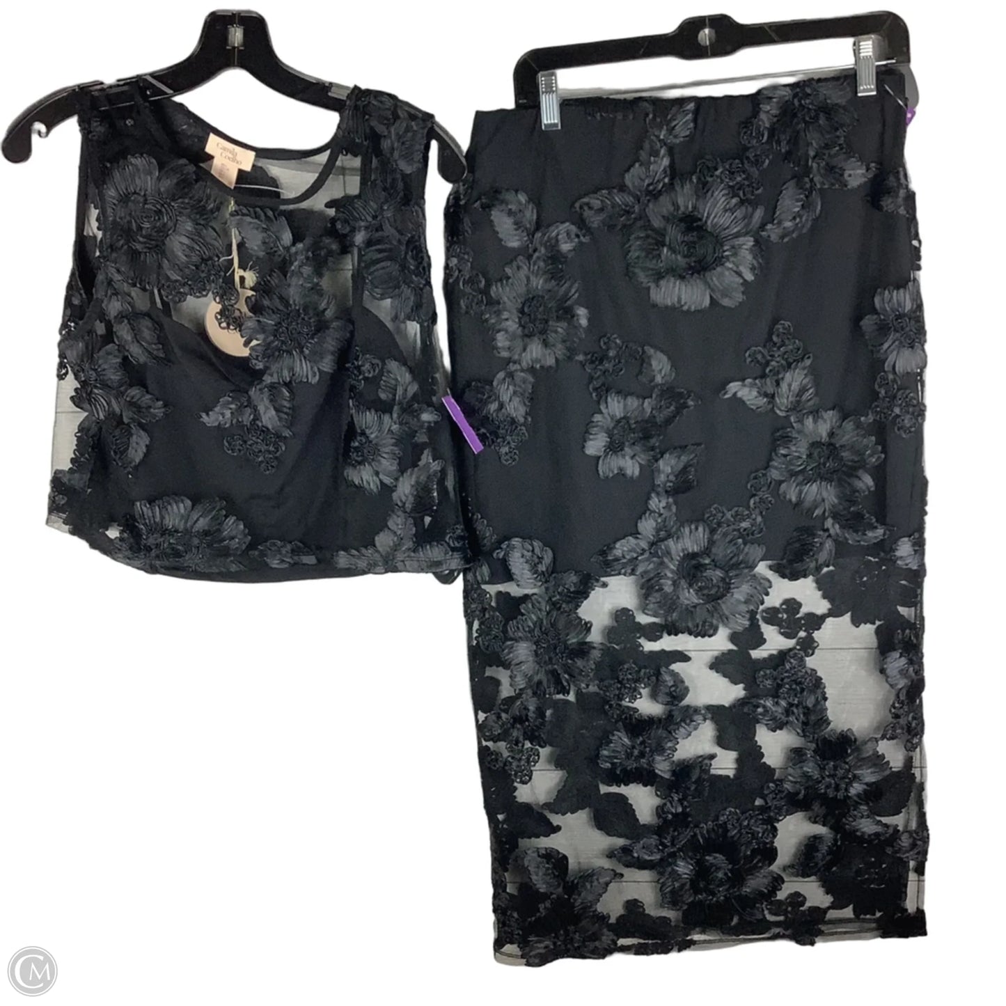 Skirt Set 2pc By Cmc In Black, Size: L