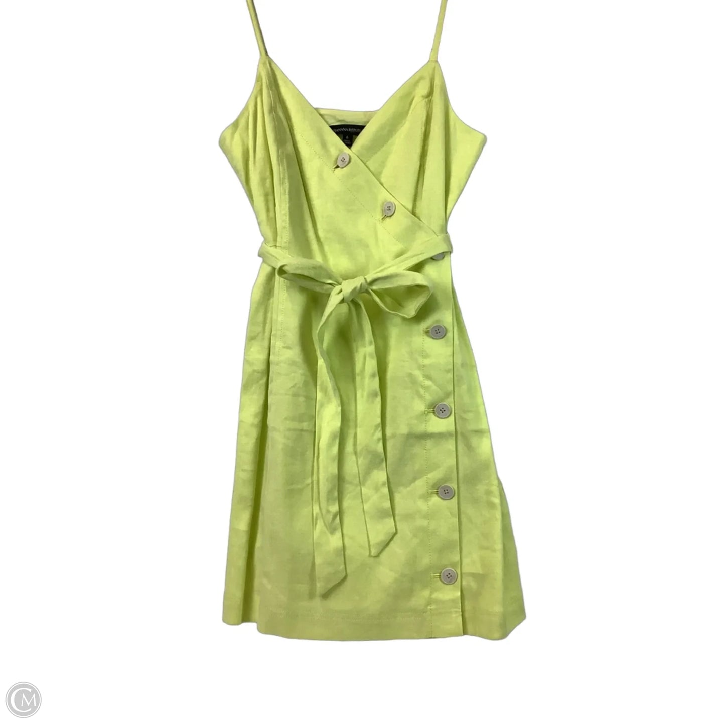 Dress Casual Short By Banana Republic In Green, Size: 6