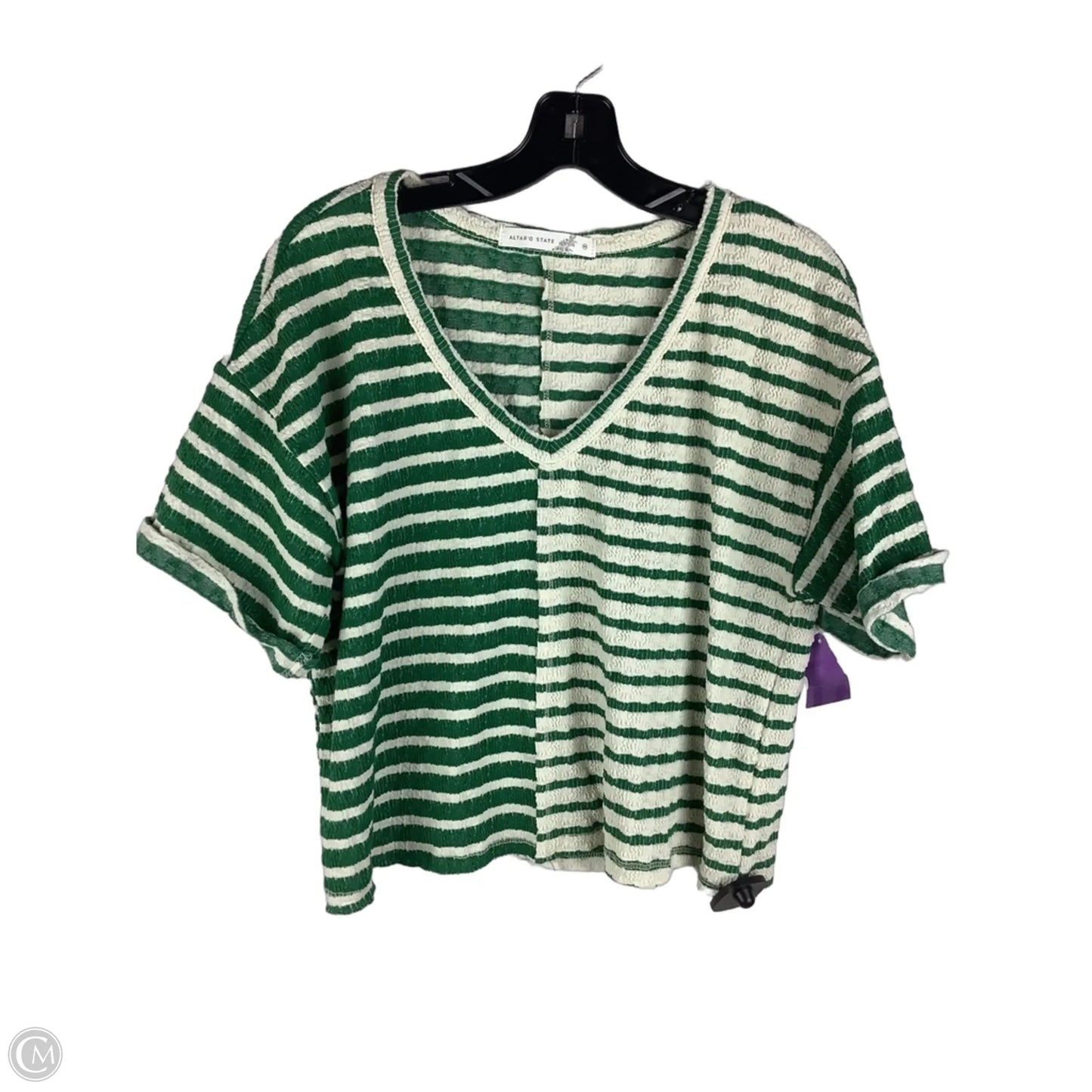 Top Short Sleeve By Altard State In Green, Size: M