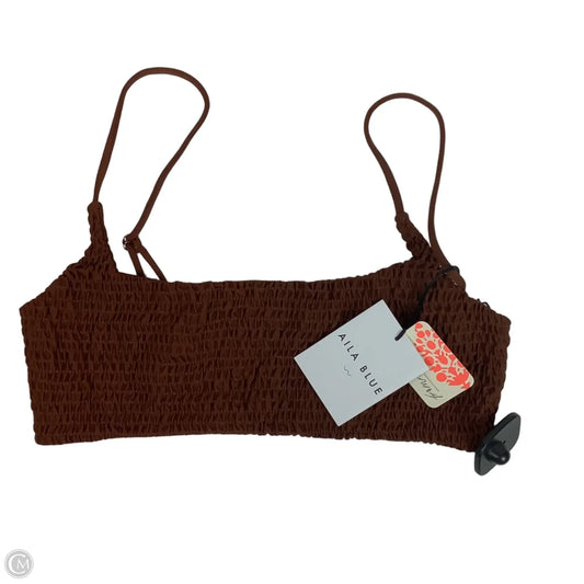 Swimsuit Top By Free People In Brown, Size: L