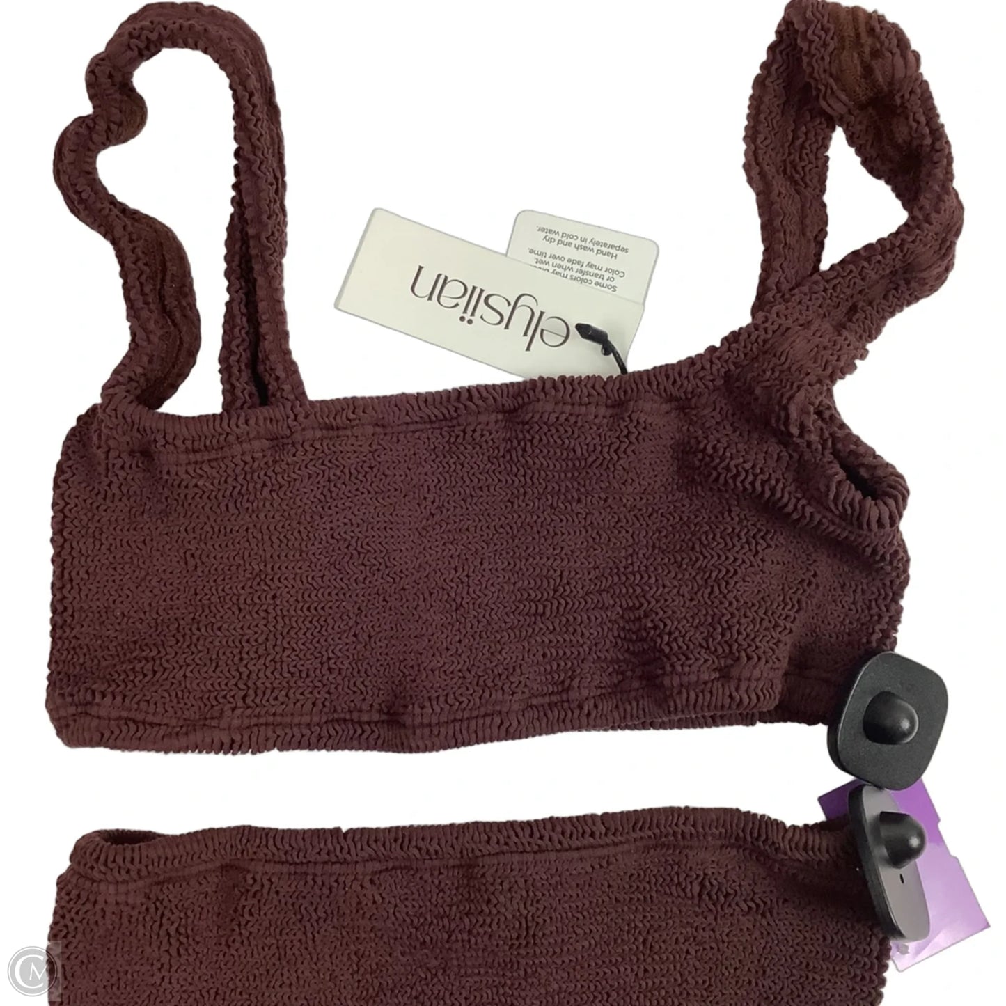 Swimsuit 2pc By Cmc In Maroon, Size: Osfm