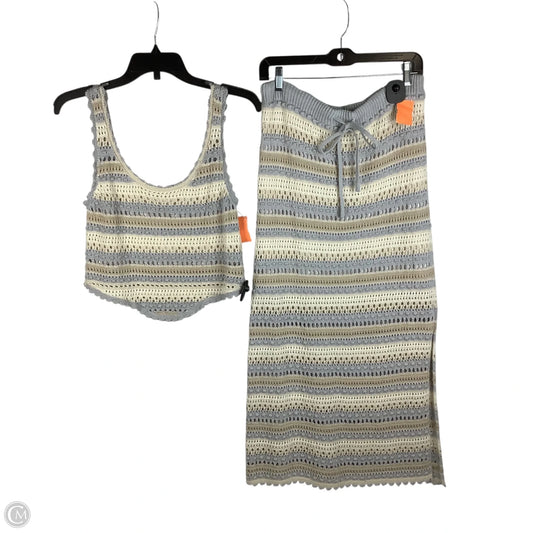 Skirt Set 2pc By Jessica Simpson In Striped Pattern, Size: Xl (fitted)