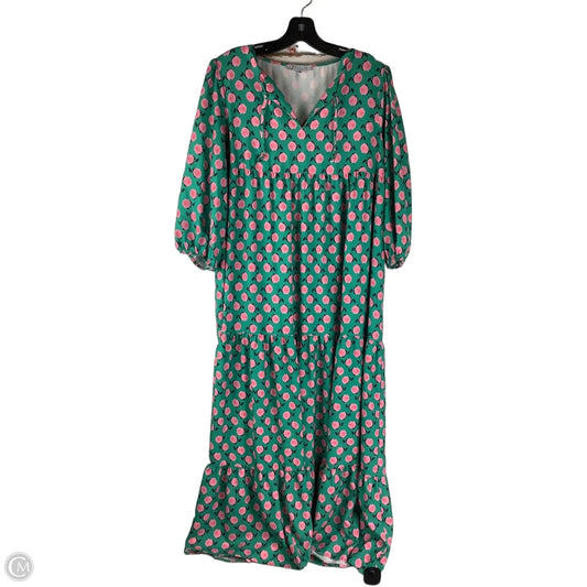Dress Casual Maxi By Cmc In Green, Size: S (oversized)