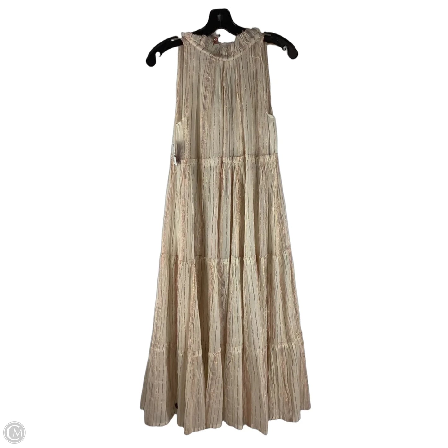 Dress Casual Maxi By World Market In Cream, Size: S