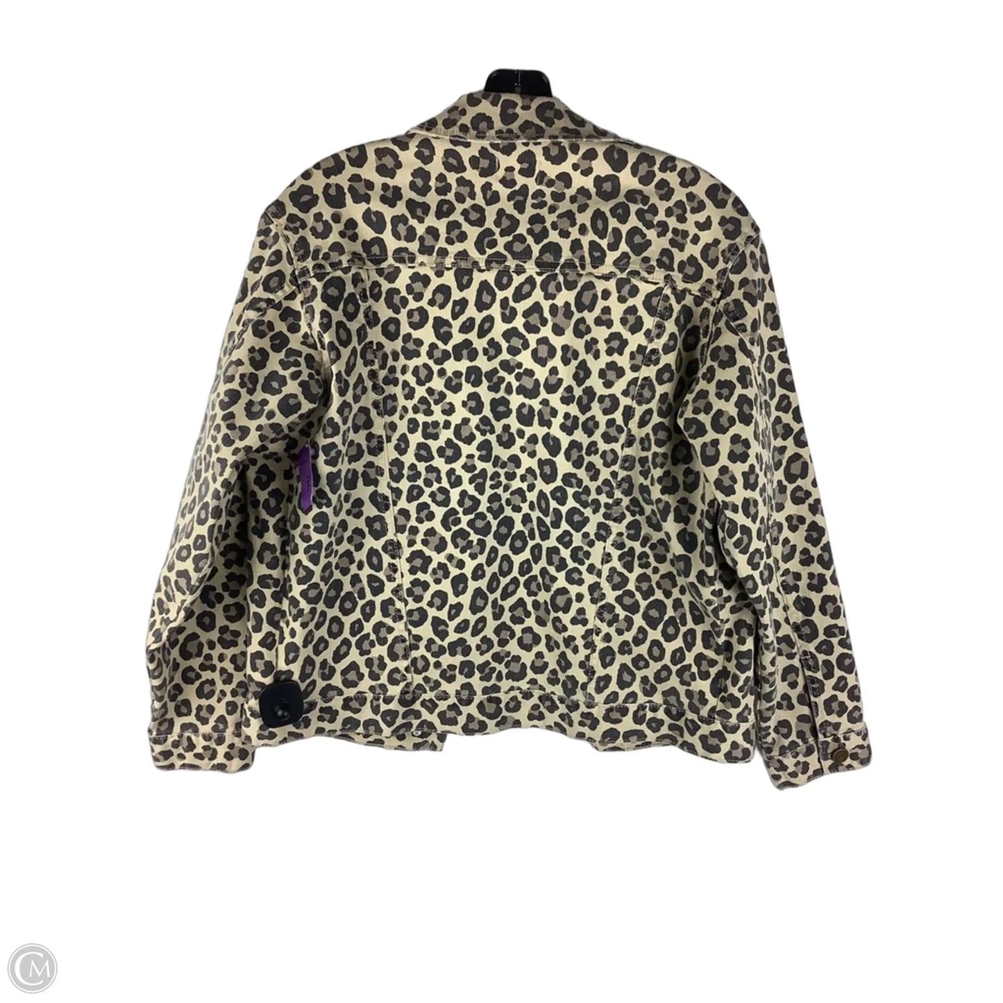 Jacket Denim By Cmc In Animal Print, Size: S